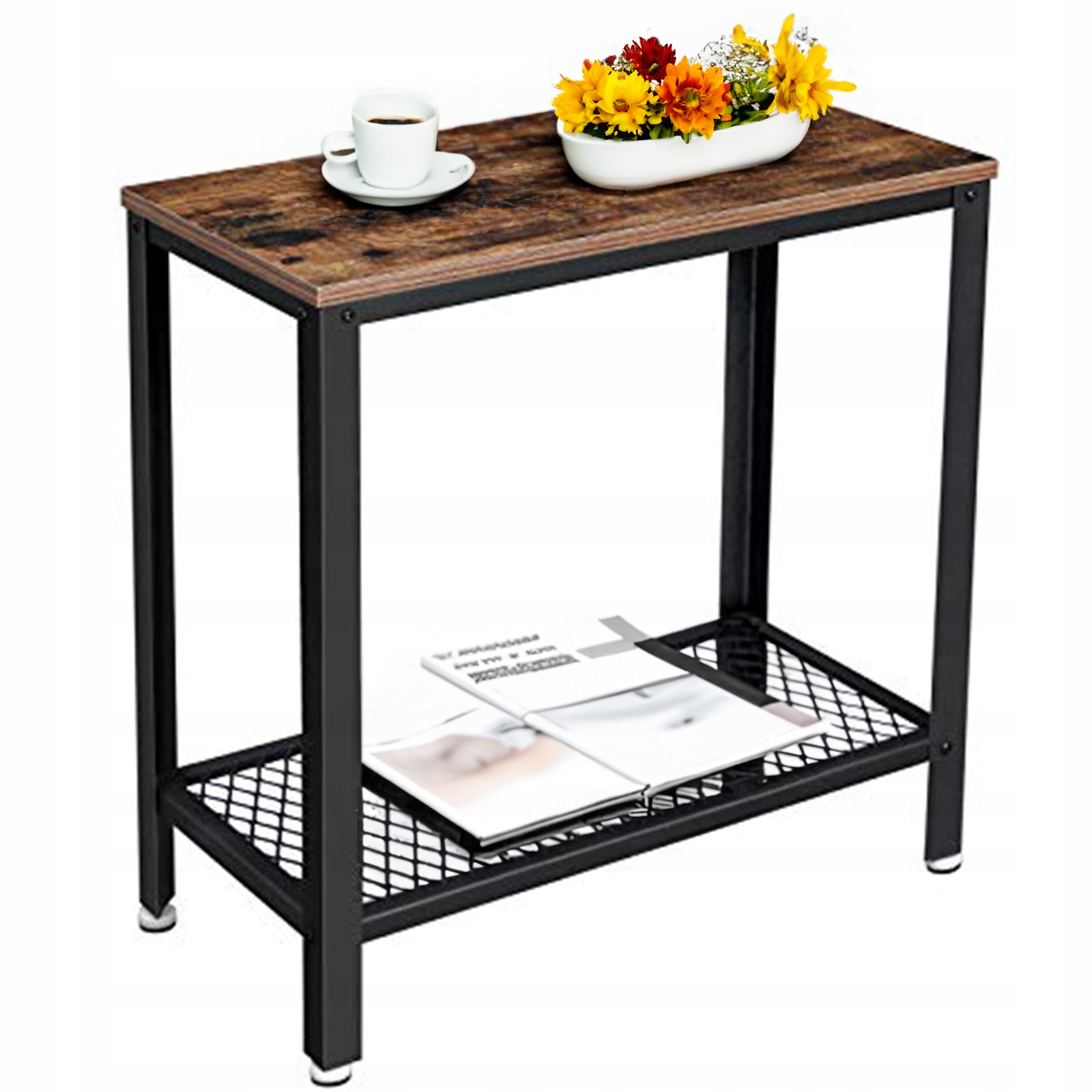 Konzolový Stolek Lavice do obývacího pokoje loft industriální rustikální stolek do předsíně