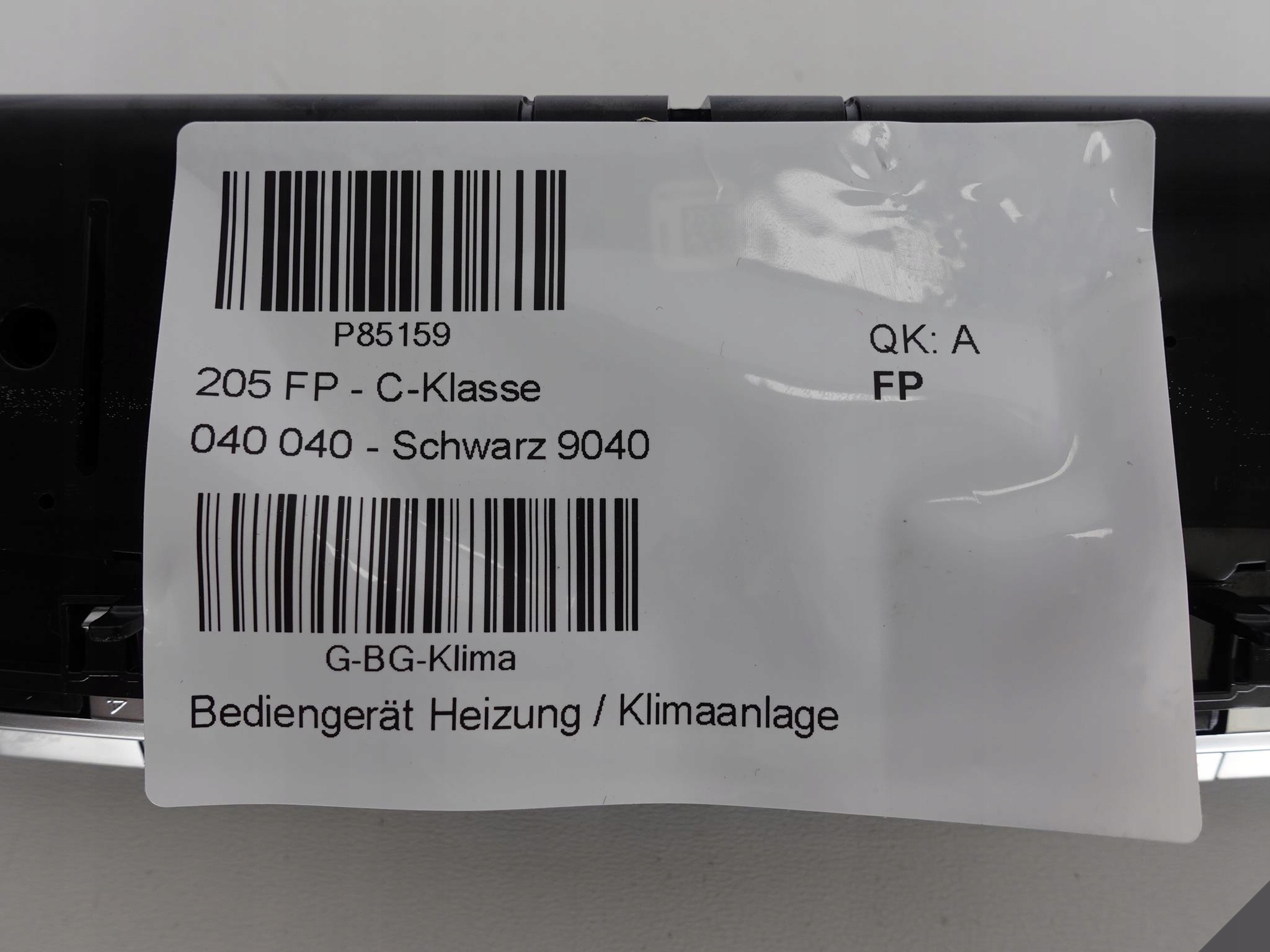 MERCEDES GLC 253 W205 UNITE COMMANDE CLIMA
