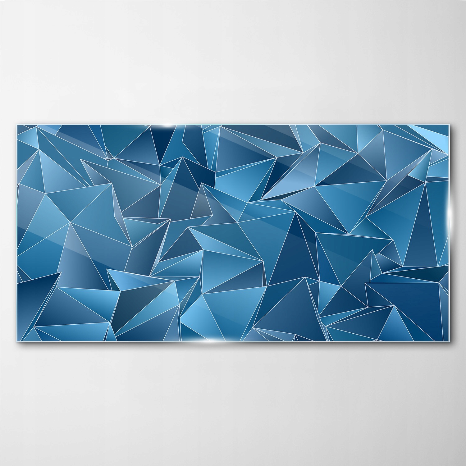 

Foto-obraz szklany Trójkąty geometryczne 140x70 cm