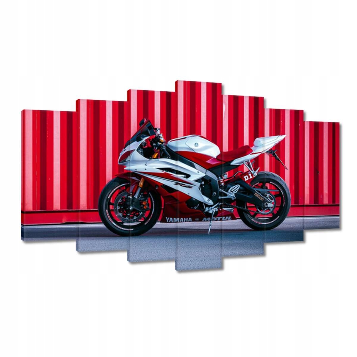 Obrazy 140x80 Bílo-červená Yamaha
