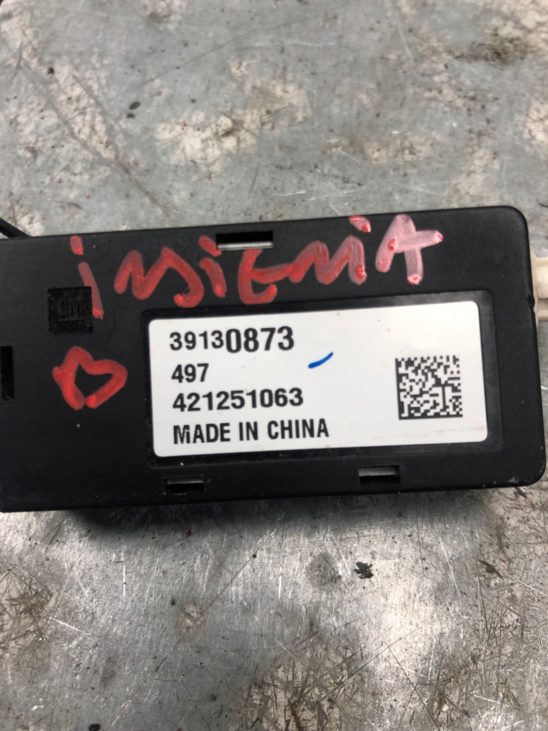 aerial RADIA amplifier OPEL INSIGNIA B 39130873