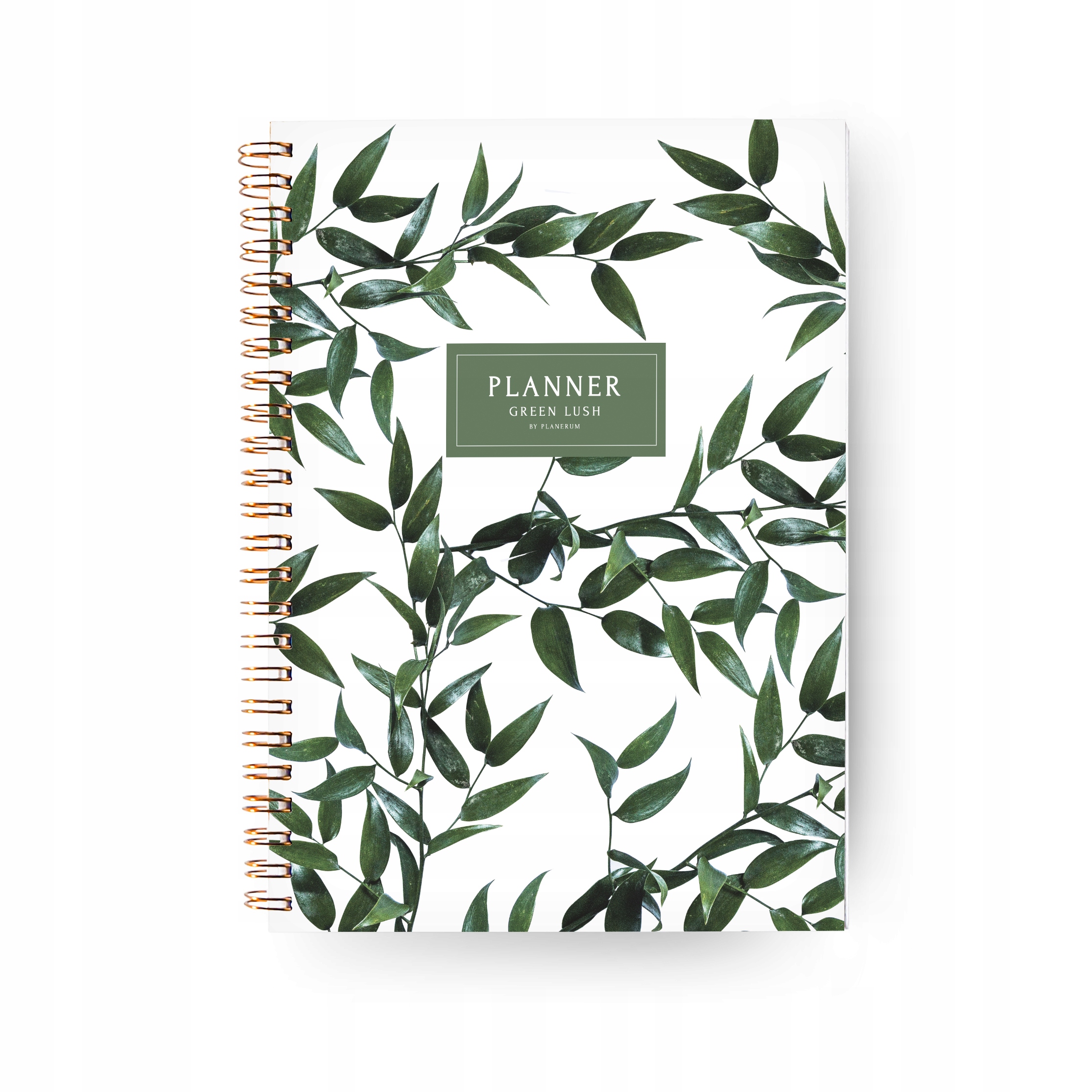 PLANER Dzienny a5 Niedatowany Planner Green Lush