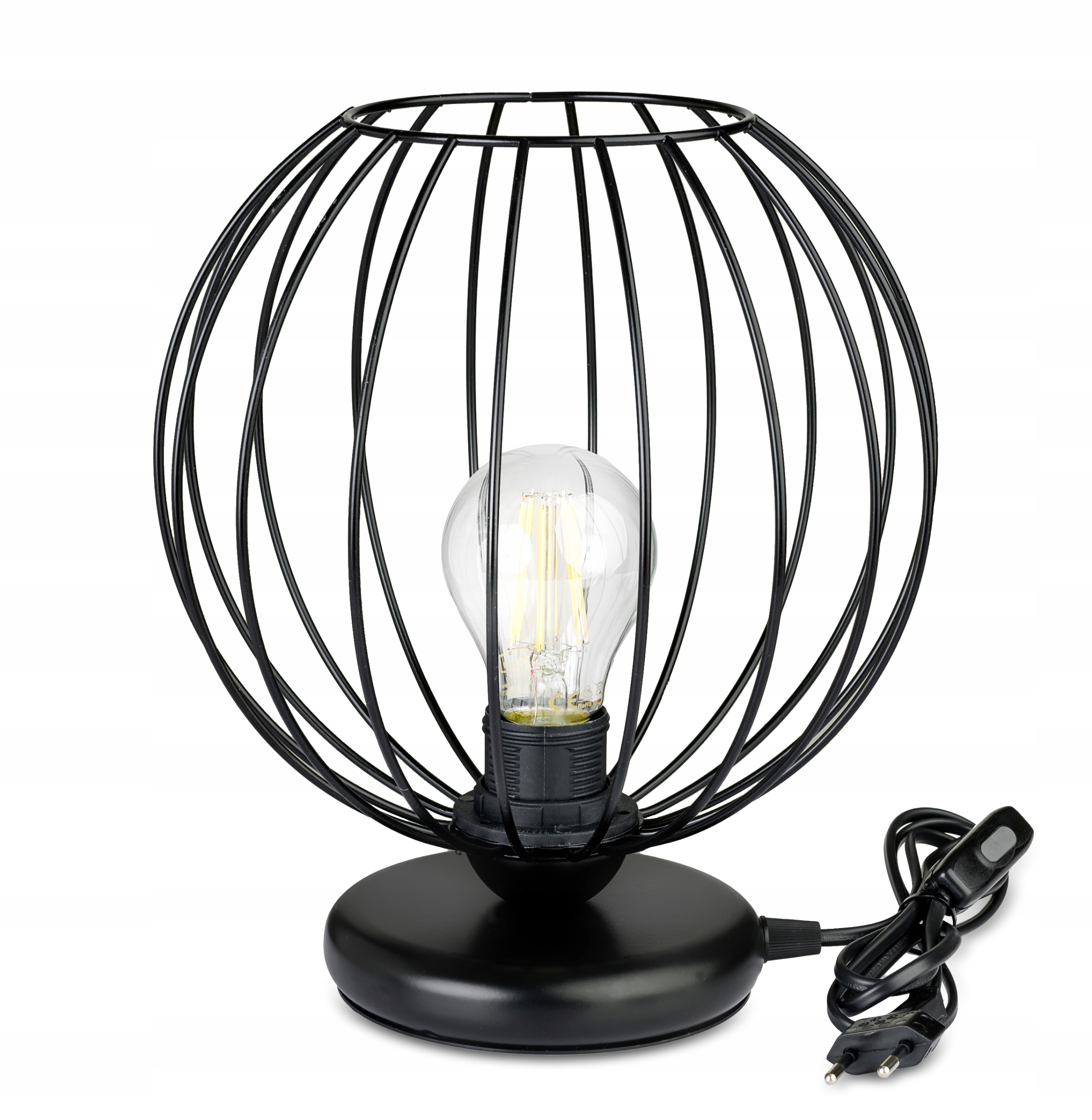 

Lampka nocna Lampa stołowa loft Drut XL na led E27