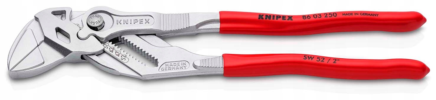 Nastavitelné Kleště Knipex Univerzální Klíč 250 MM 19 Poloh Nastavení