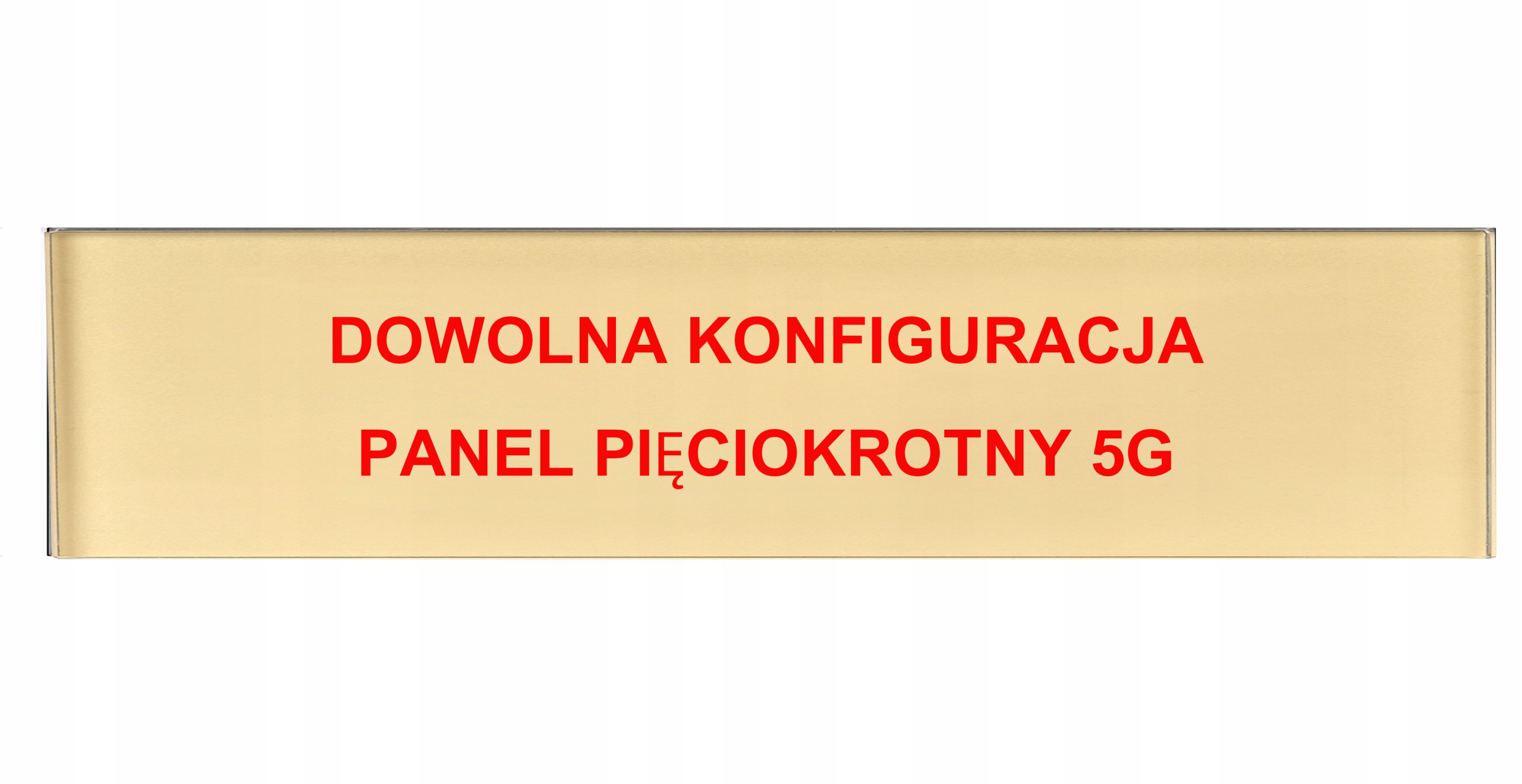 Panel Szklany Pięciokrotny Złoty Dowolna Konfiguracja Na Zamówienie
