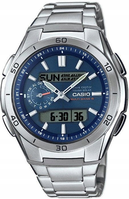 Pánské Ocelové Hodinky Casio WVA-M650D-2AER Solární Baterie DCF77