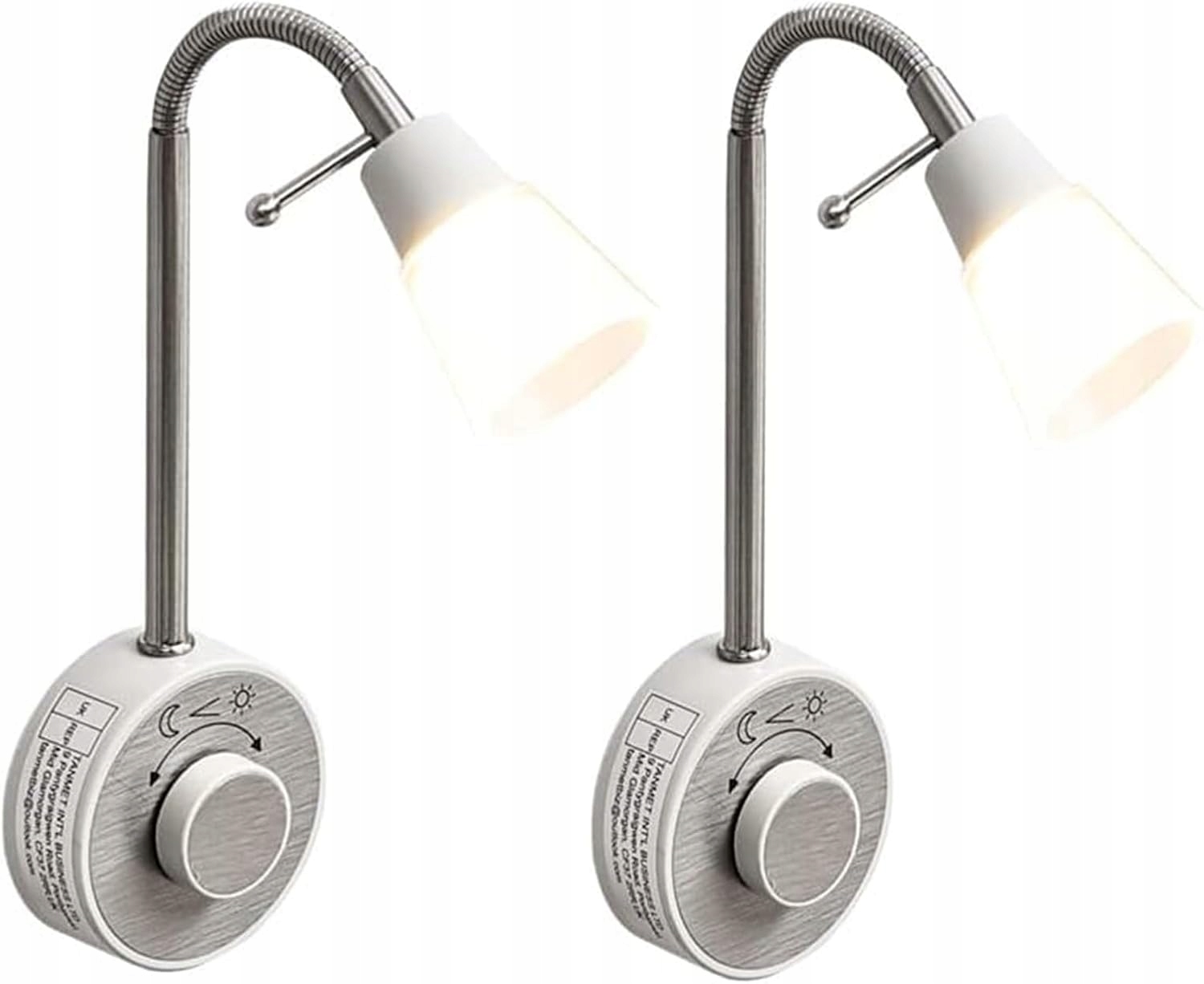 Led lampička na čtení Noční Lampa s ohebným ramenem 2ks