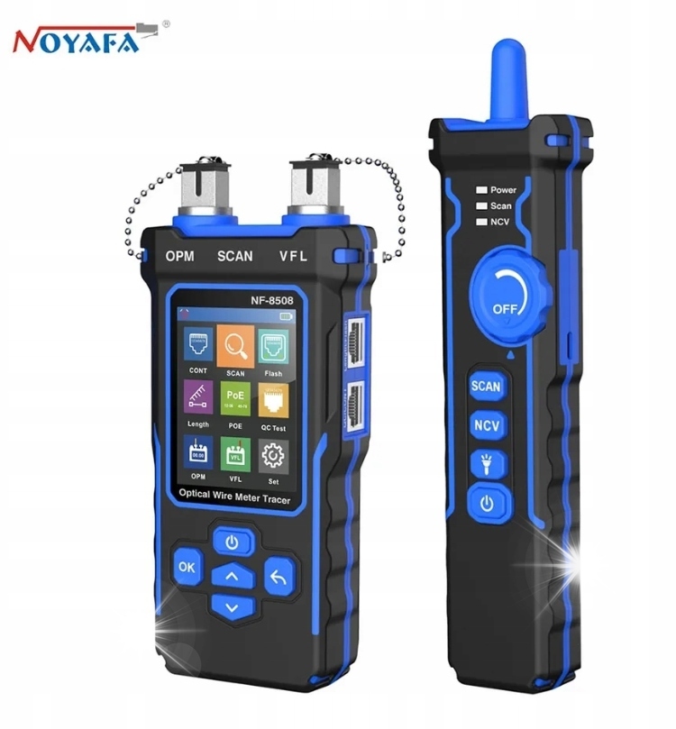 Miernik mocy optycznej tester okablowania LCD RJ 11 RJ 45 NOYAFA NF-8508