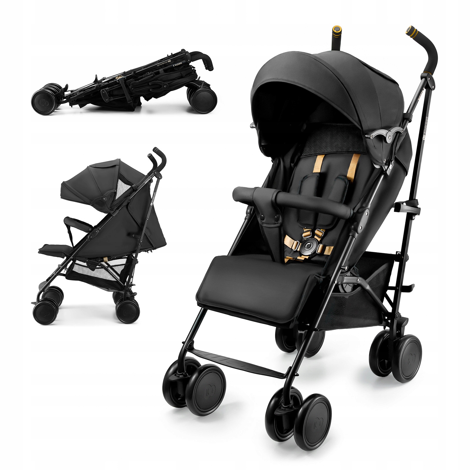 Wózek Spacerowy Kinderkraft Siesta 2 Parasolka Lekki Składany do 22 kg