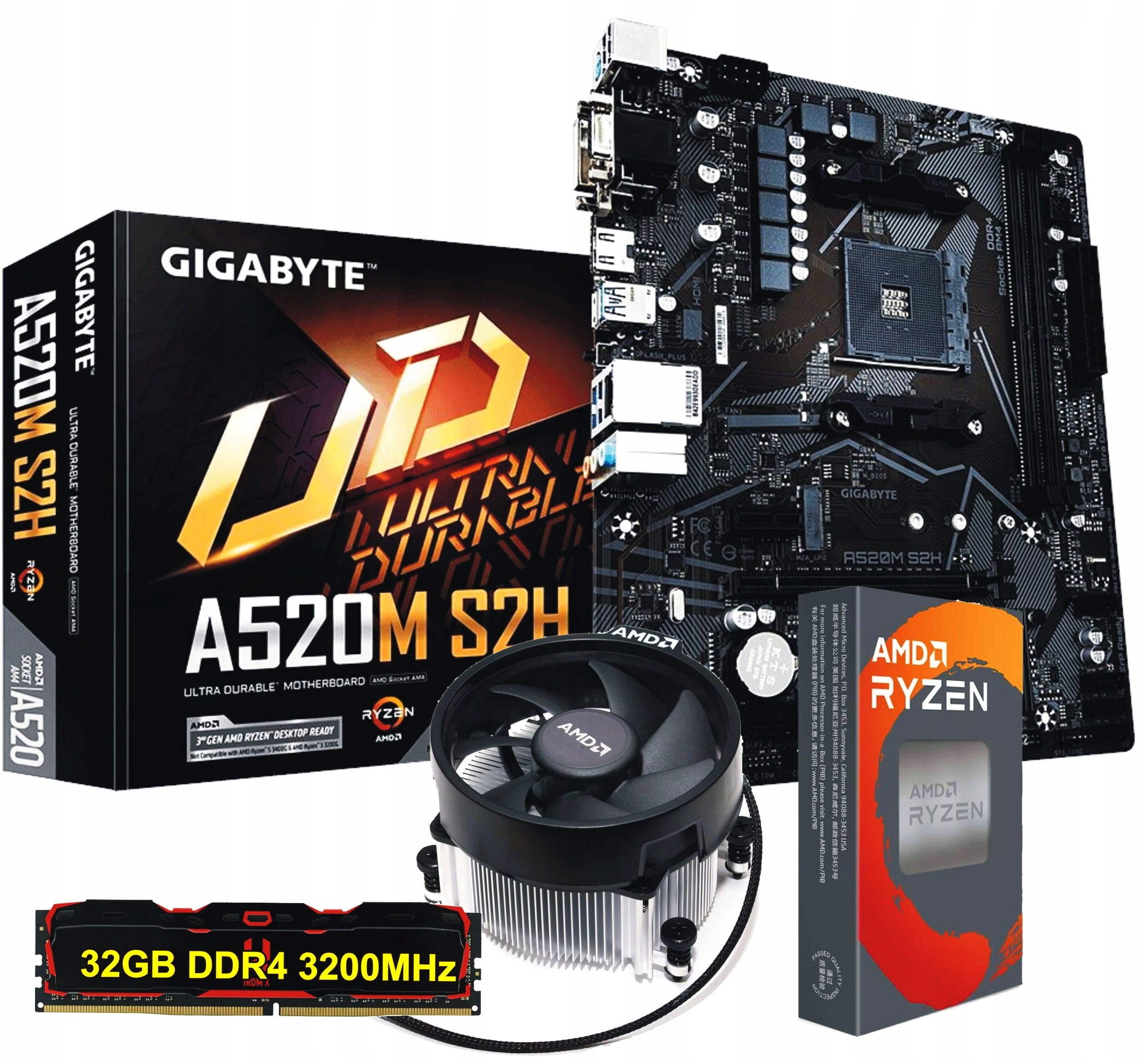 Sada Procesor AMD Ryzen 5 +Doska AM4 +32 GB DDR4