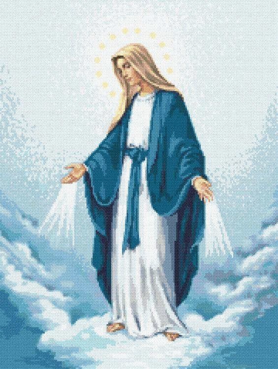 Vyšívací sada-Matka Boží Neposkvrněného početí