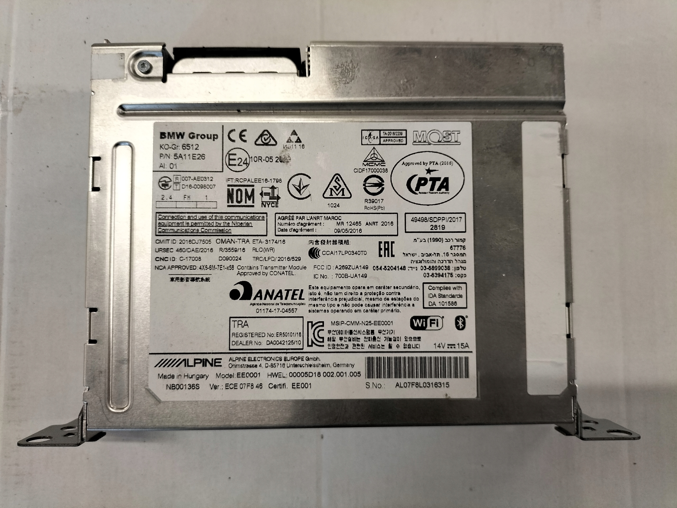 RADIO NAWIGACJA MODUŁ BMW F46 5A11E26