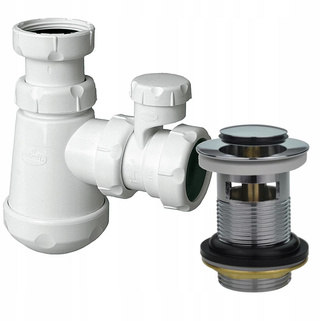 Syfon umywalki z napowietrznikiem klik-klak AP005