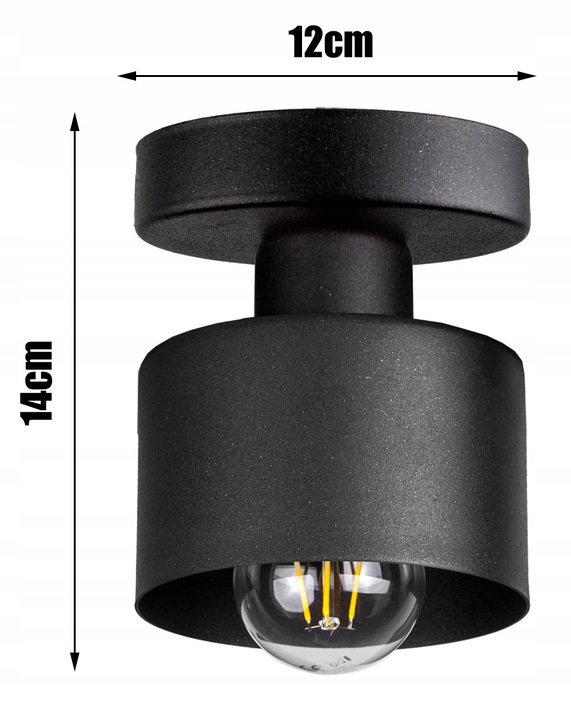 Lampa sufitowa Loft Edison LED - FIBRAM LIGHTING Zasilanie sieciowe