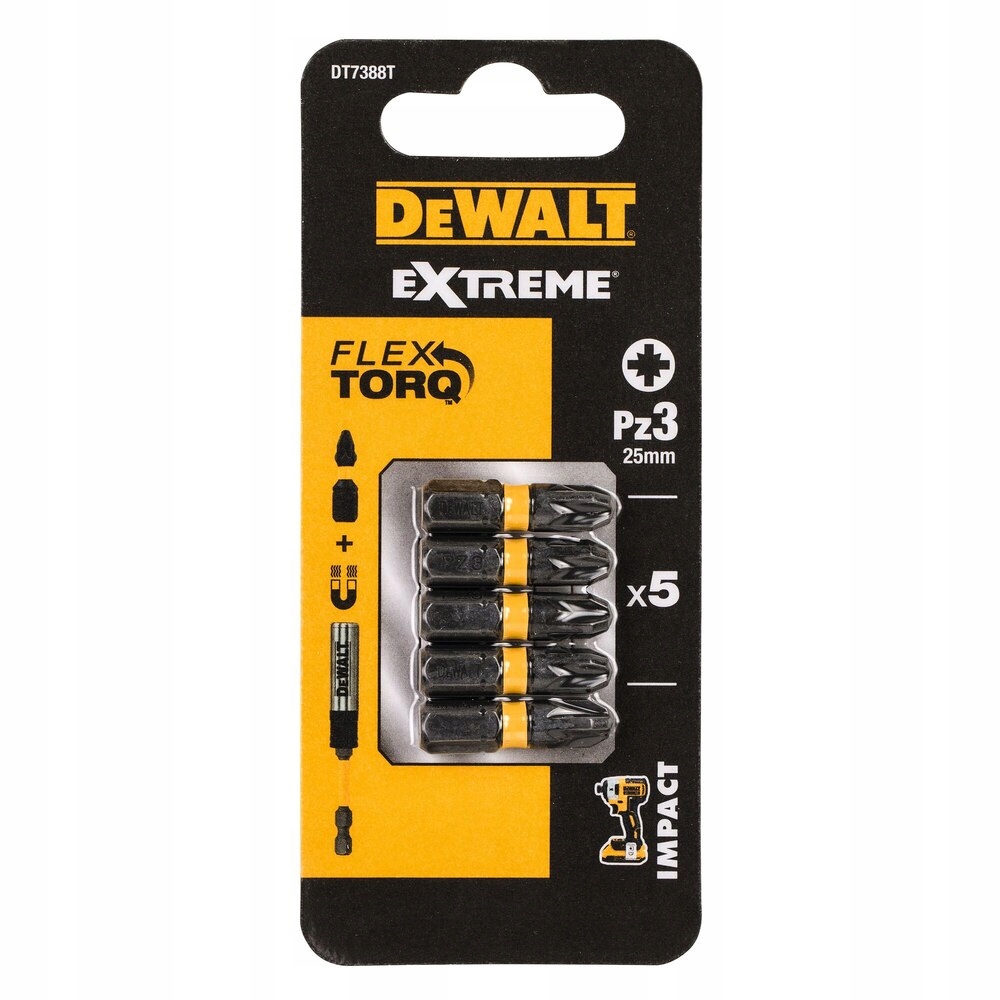 

Końcówka wkrętakowa udarowa DeWALT PZ3 x 25mm 5szt