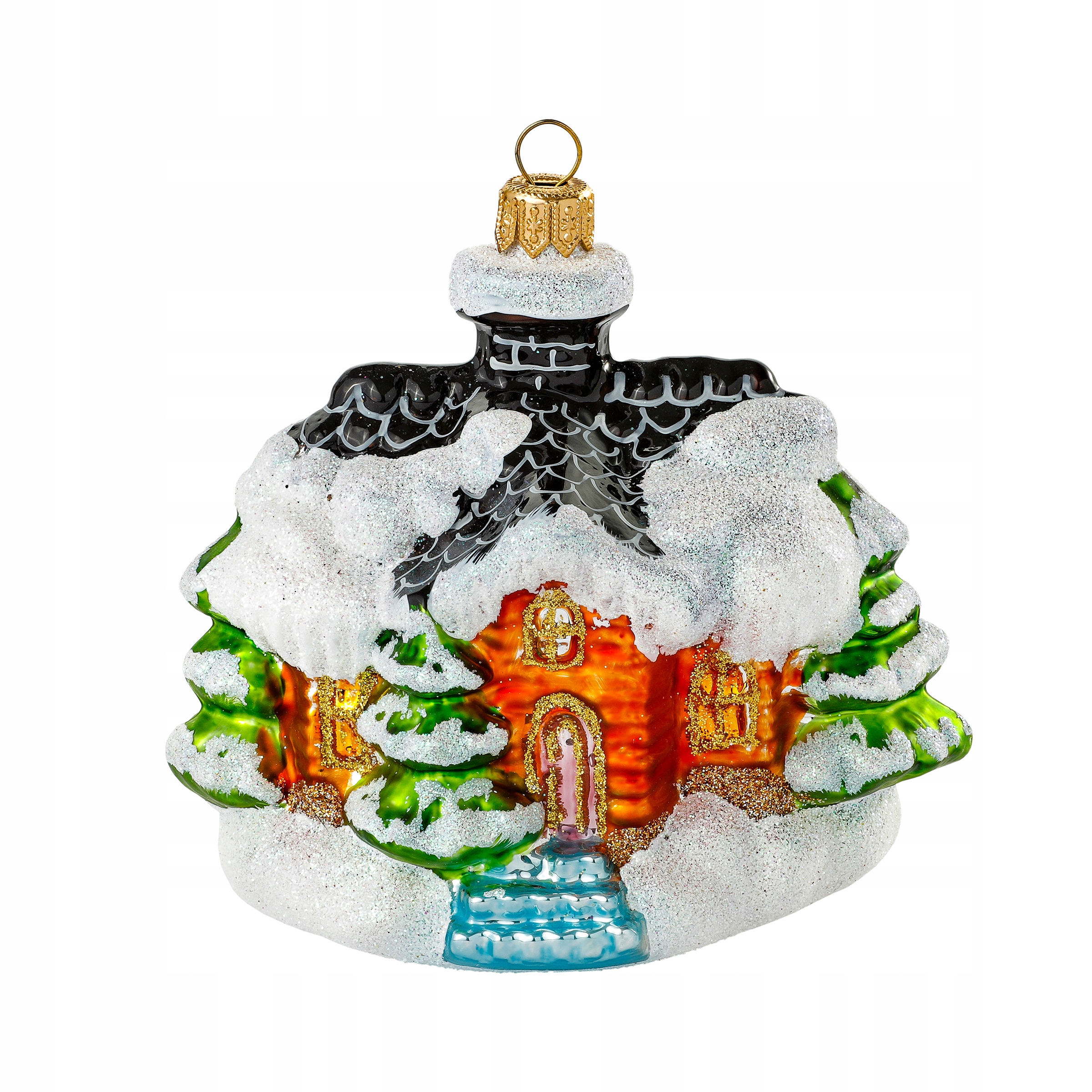 

Bombki Choinkowe Szklane Domek średni 11x11cm