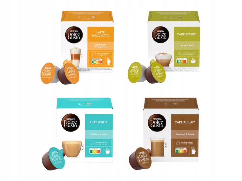 Kapsułki Nescafe mix smaków do ekspresu Nescafe Dolce Gusto