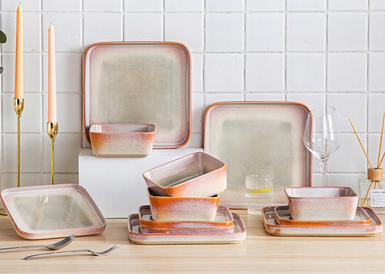 Serwis zastawa kamionkowa nowoczesna Vancasso STERN NEBULA 12szt/ 4osób