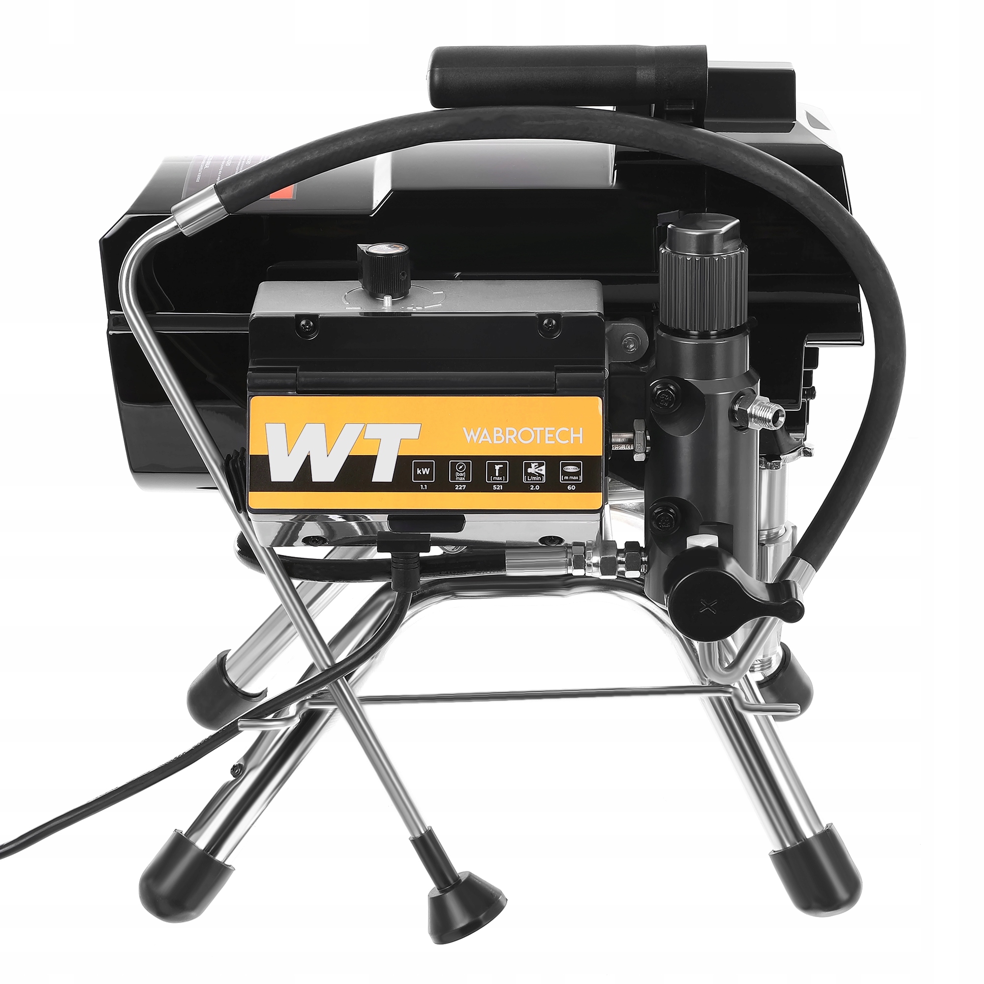 AGREGAT MALARSKI WT20i HYDRODYNAMICZNY POMPA GRACO PISTOLET DYSZA WĄŻ Maksymalne ciśnienie robocze 227 bar