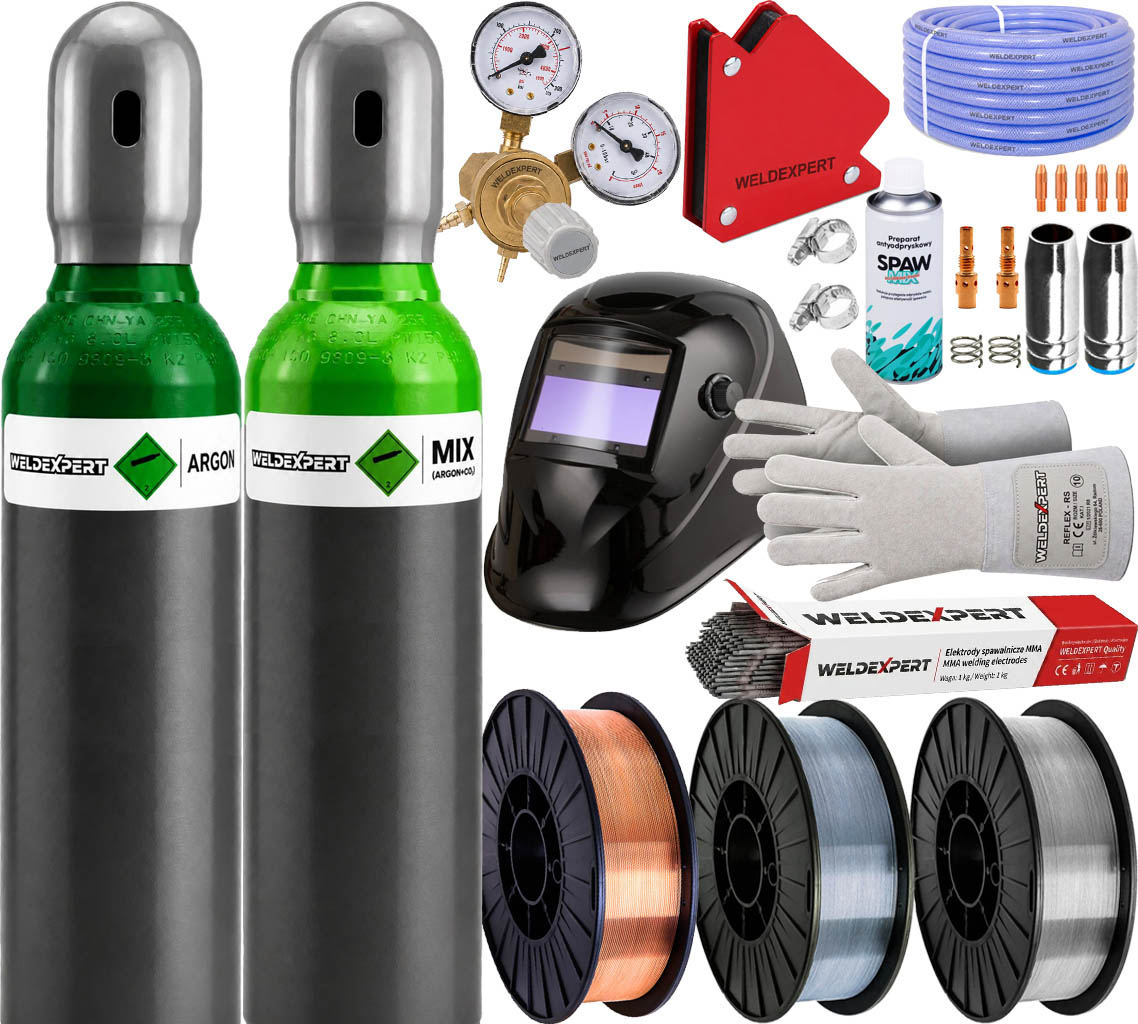 Zestaw Akcesoriów Weldexpert nr.4 do Spawarek Mig Mma Tig Lift DC D200 MB25