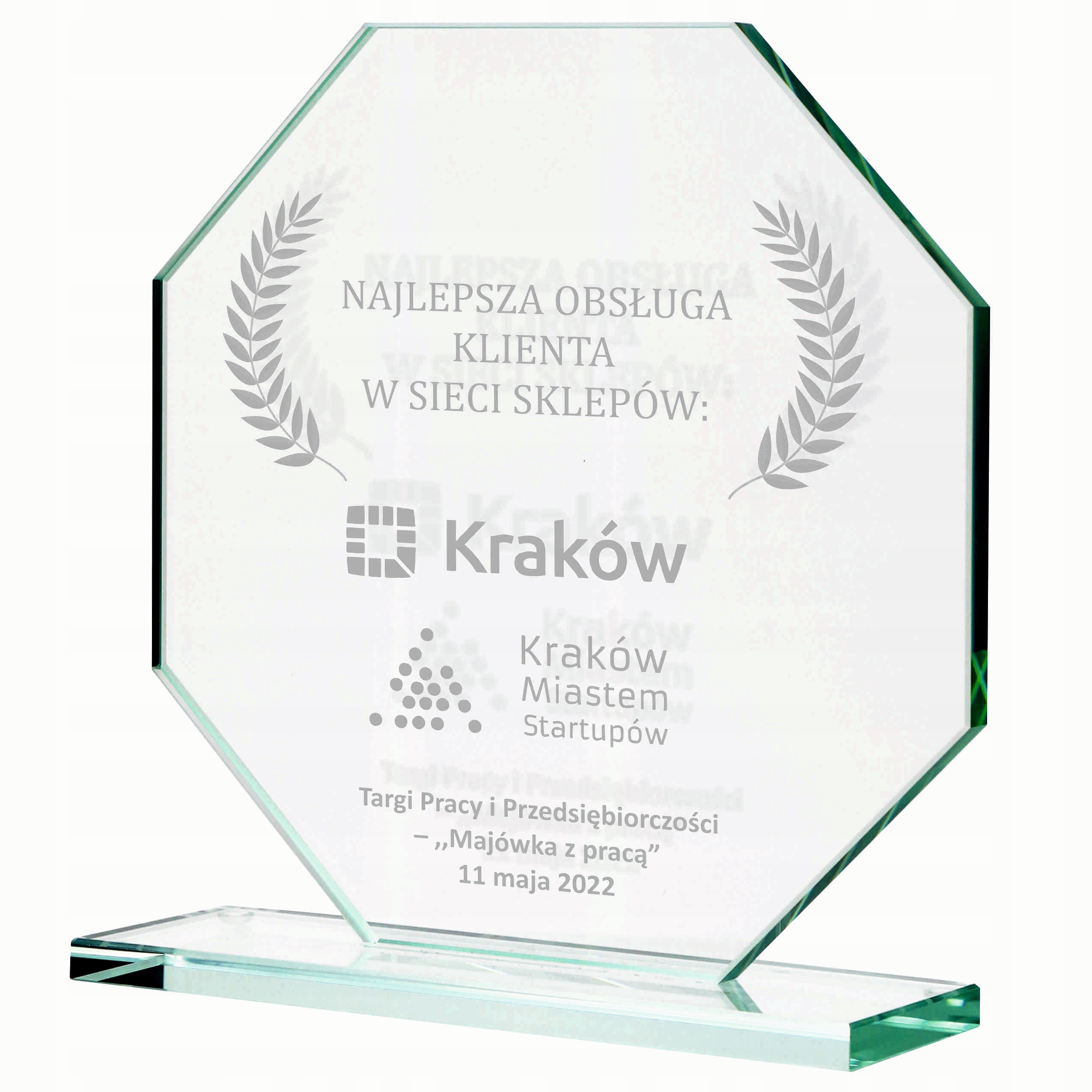 

Trofeum szklane+grawer