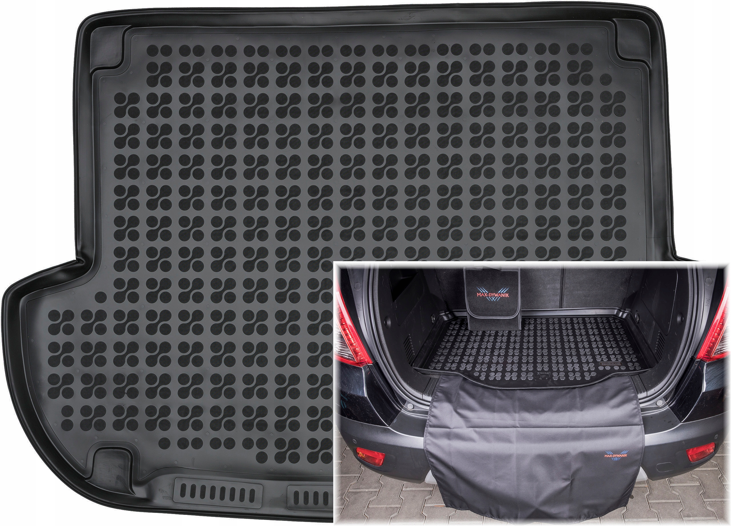 Коврик к багажника Max-Коврик каучук 230614+110002