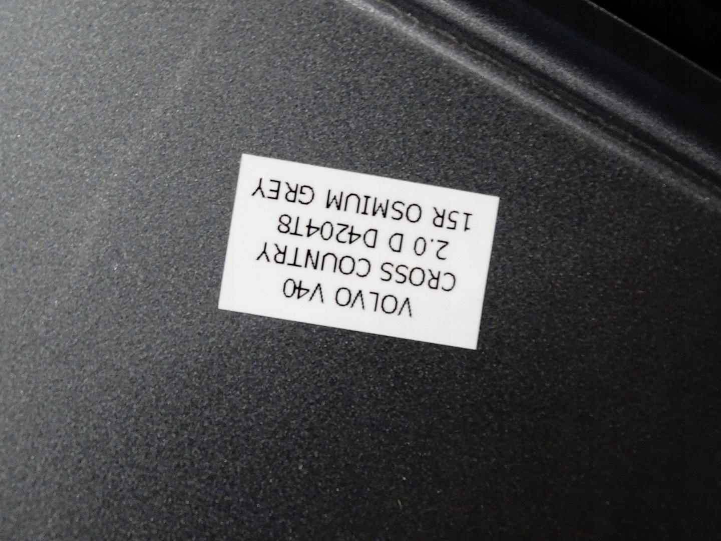 door left rear part left rear. VOLVO V40 II CC OSMIUM GREY