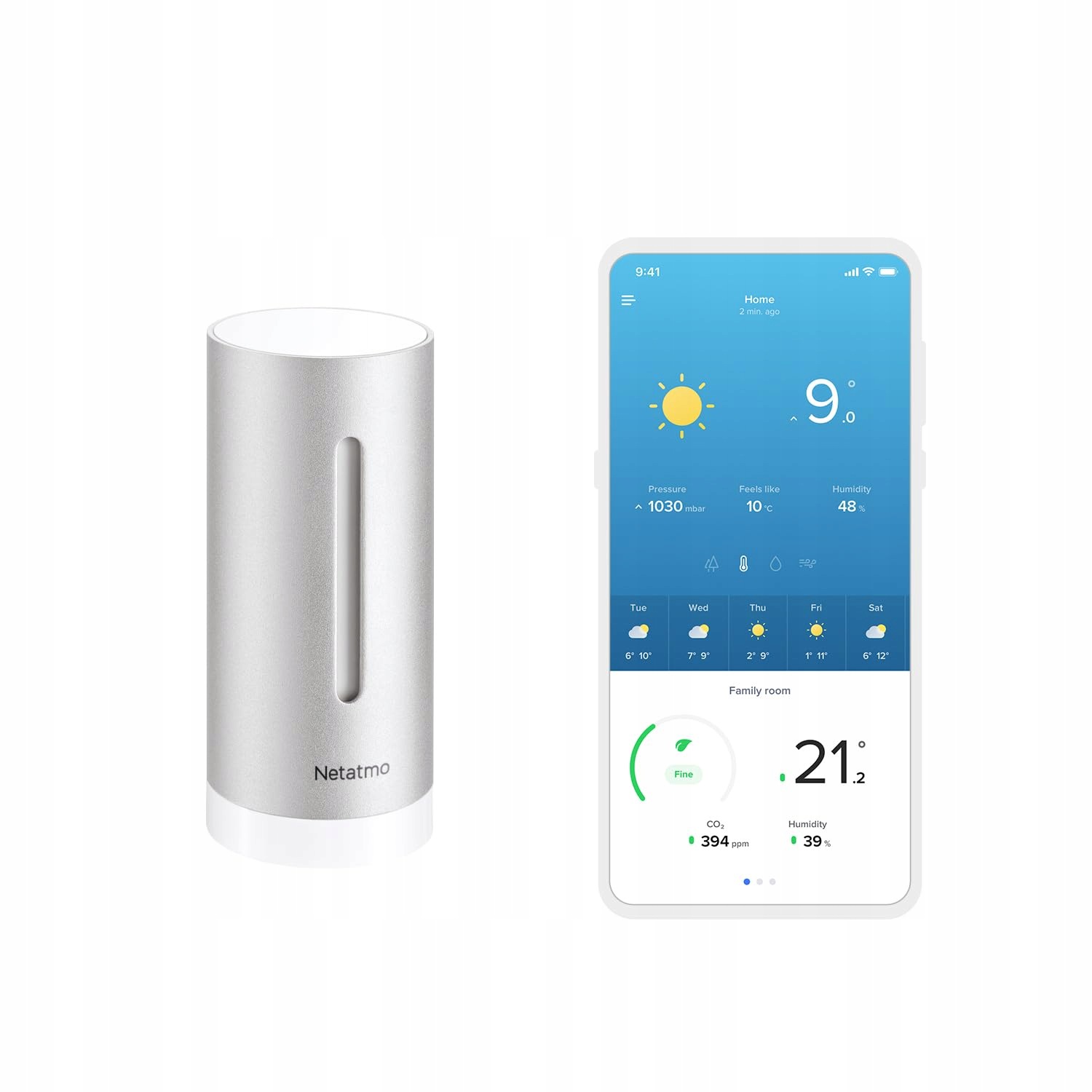 Netatmo Wifi Meteorologická Stanica 2 Indoor Outdoorové Moduly Alexa