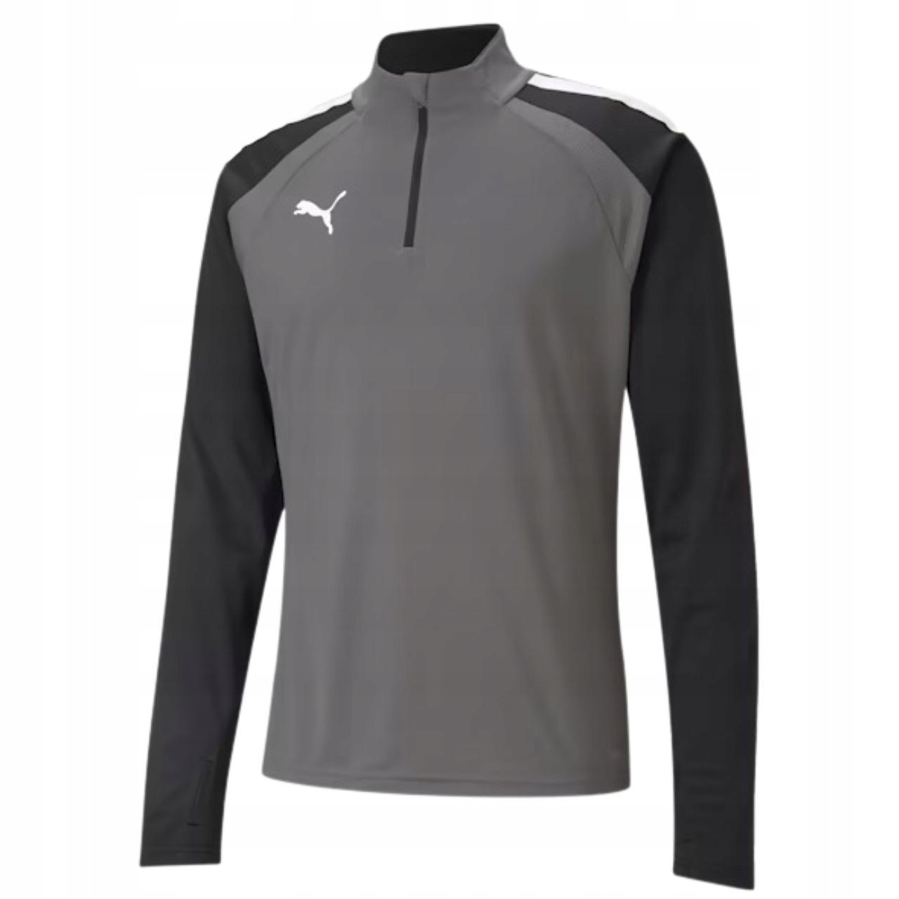 Pánská mikina Puma teamLIGA 1/4 Zip Top šedo-černá 657236 13