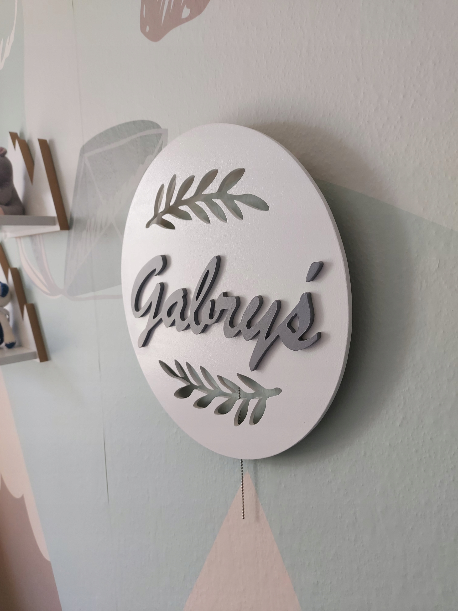 Lampka nocna Tulajka z imieniem do pokoju dziecka dla dzieci dziecięca led EAN (GTIN) 5903754480379