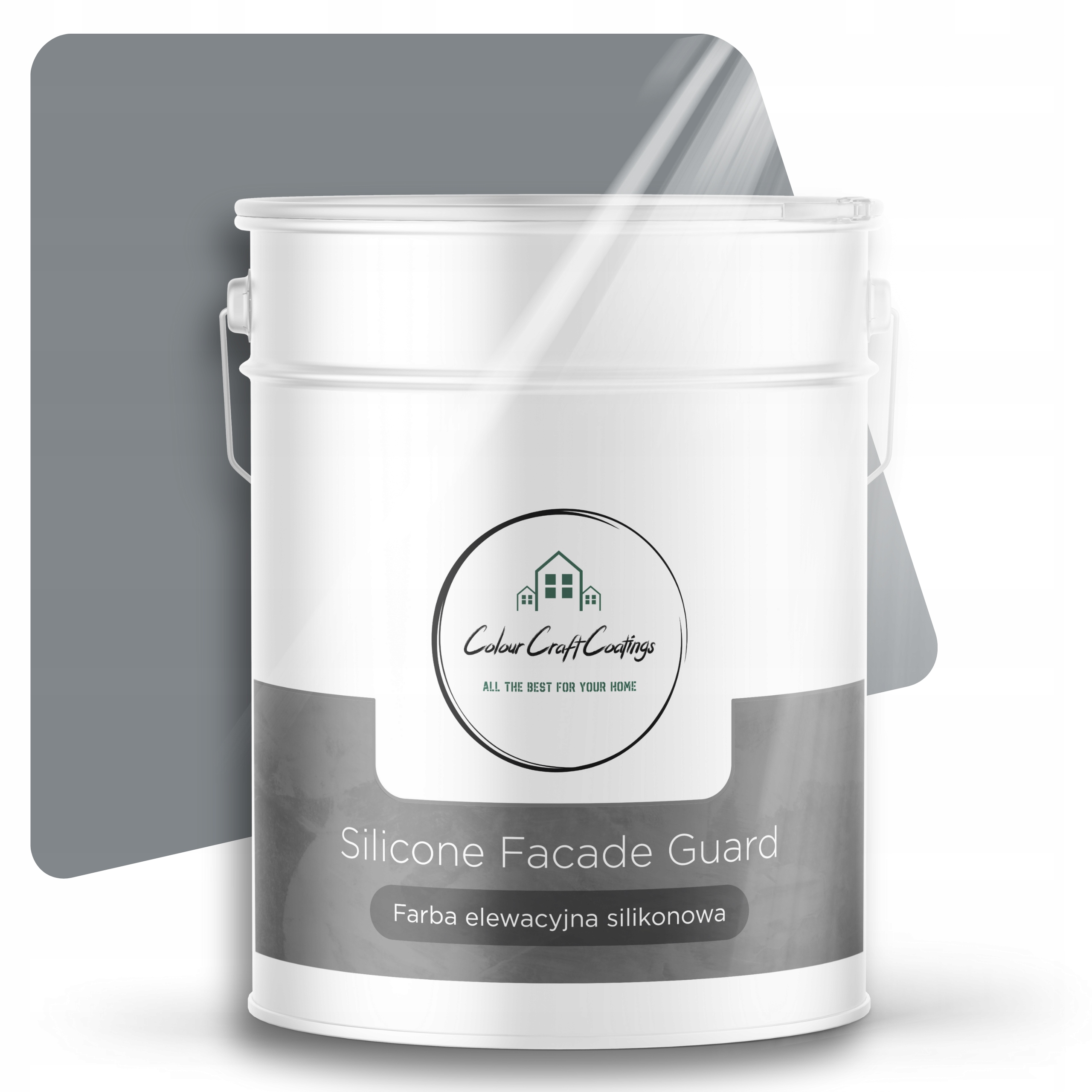 Fasádna Farba Vonkajšia Silikónová Sivá 10 L F255