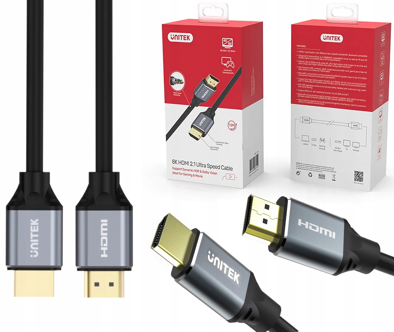 

Kabel Hdmi Unitek C137W 2.1 1,5 m czarny