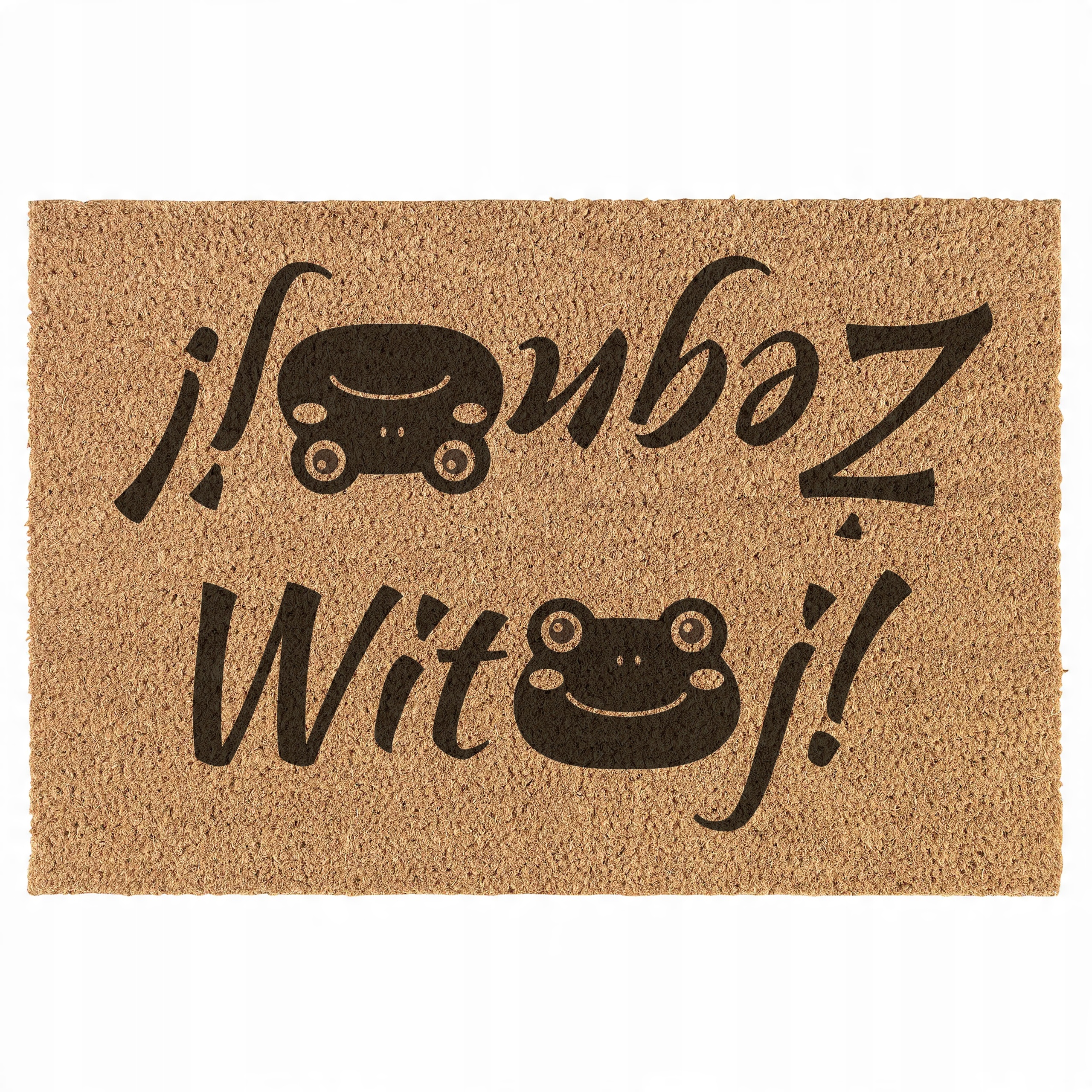 

Wycieraczka wejściowa Do Butów śmieszna żaba witaj