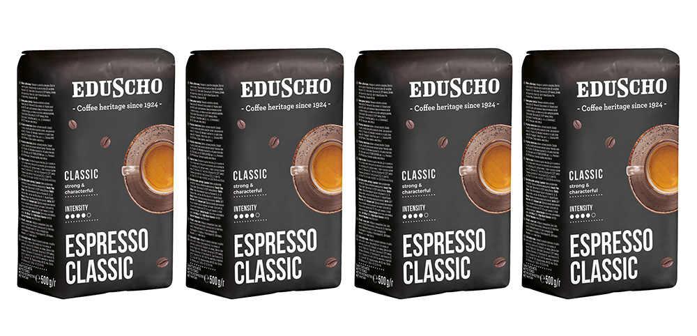 Kawa ziarnista Eduscho Espresso Classic Arabica Robusta MIX 4x 500g (2 kg)