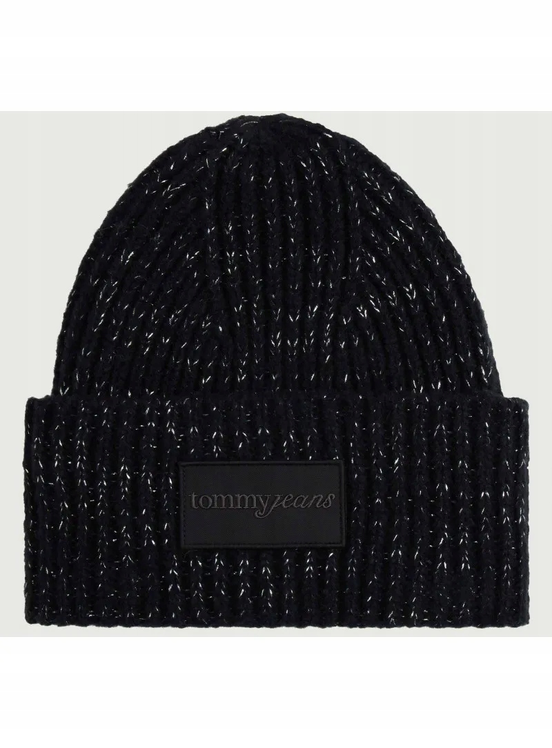 Čepice Zimní Tommy Jeans Tjw Script Glitter Beanie AW0AW17984 Bds