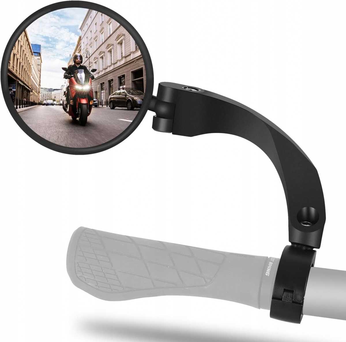 Lusterko rowerowe na kierownicę obracane 360 MTB uniwersalne 8.5cm