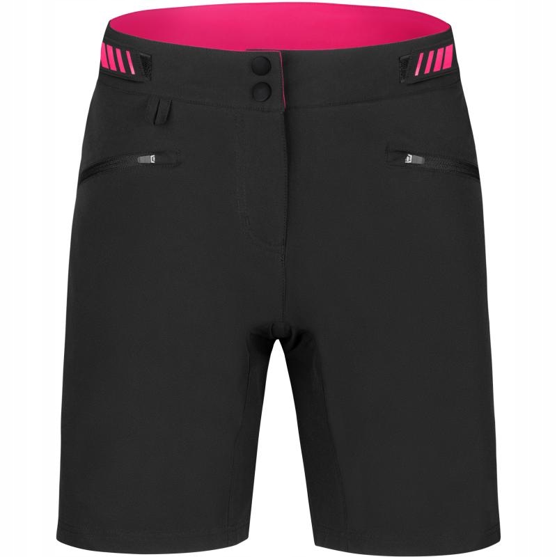 Etape Kraťasy Cat 2.0 dámské volné s vložkou černá-růžová M