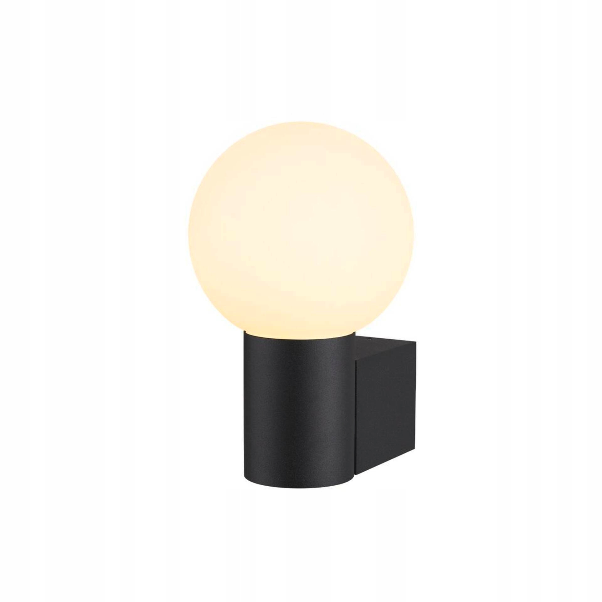 Nástenné svietidlo Slv Varyt E14 IP44 čierne 192mm