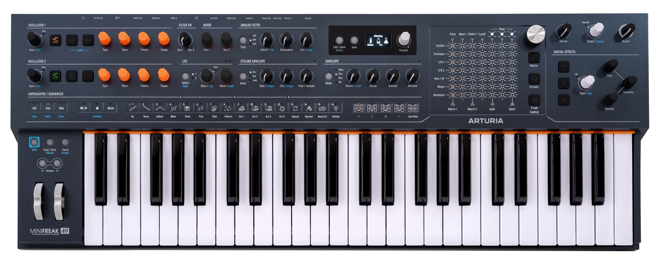Arturia MiniFreak 49 – hybridní syntezátor s vícerozměrnou matricí
