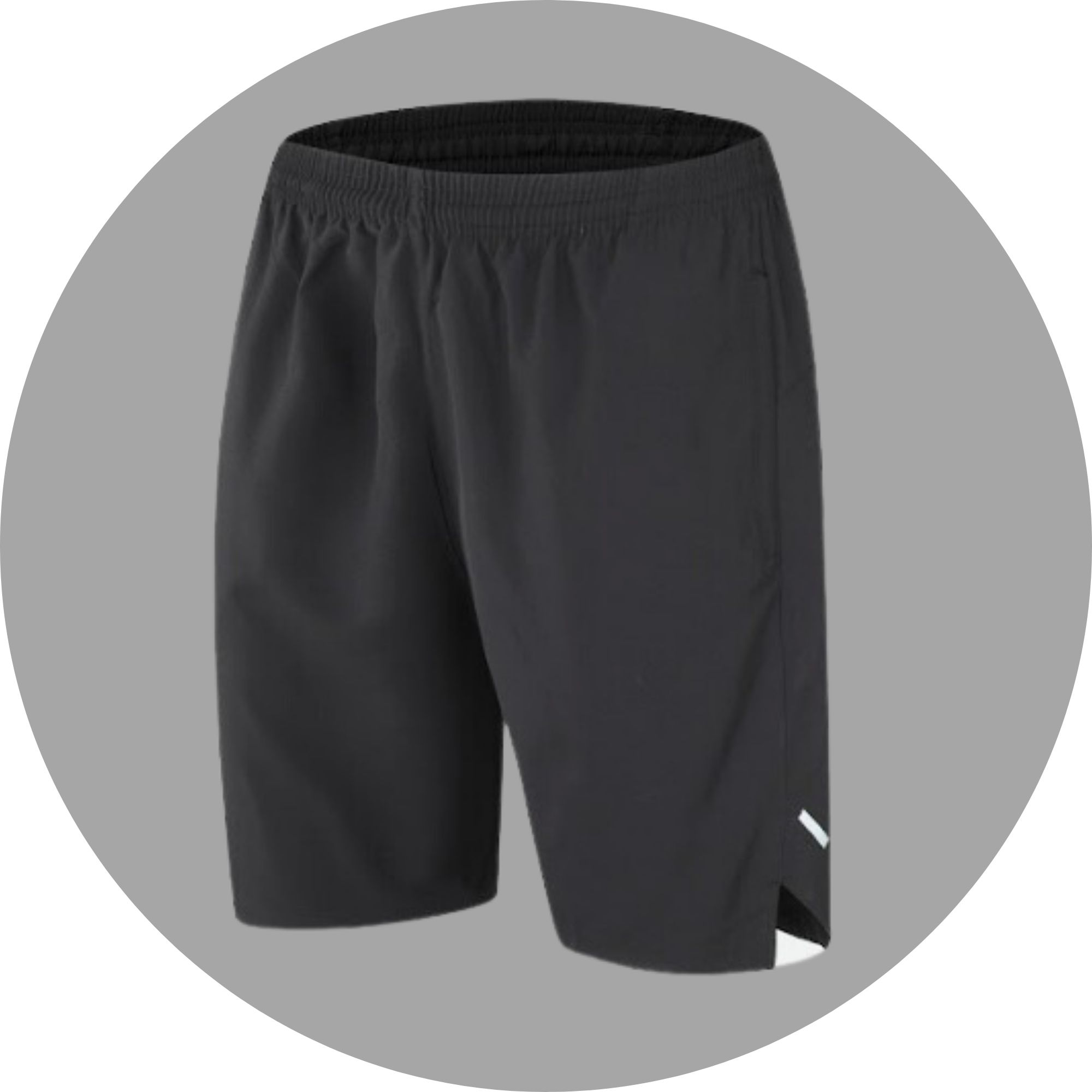 Spodenki rowerowe krótkie sportowe na rower CZARNE 2 KIESZENIE odblaski M Rozmiar M