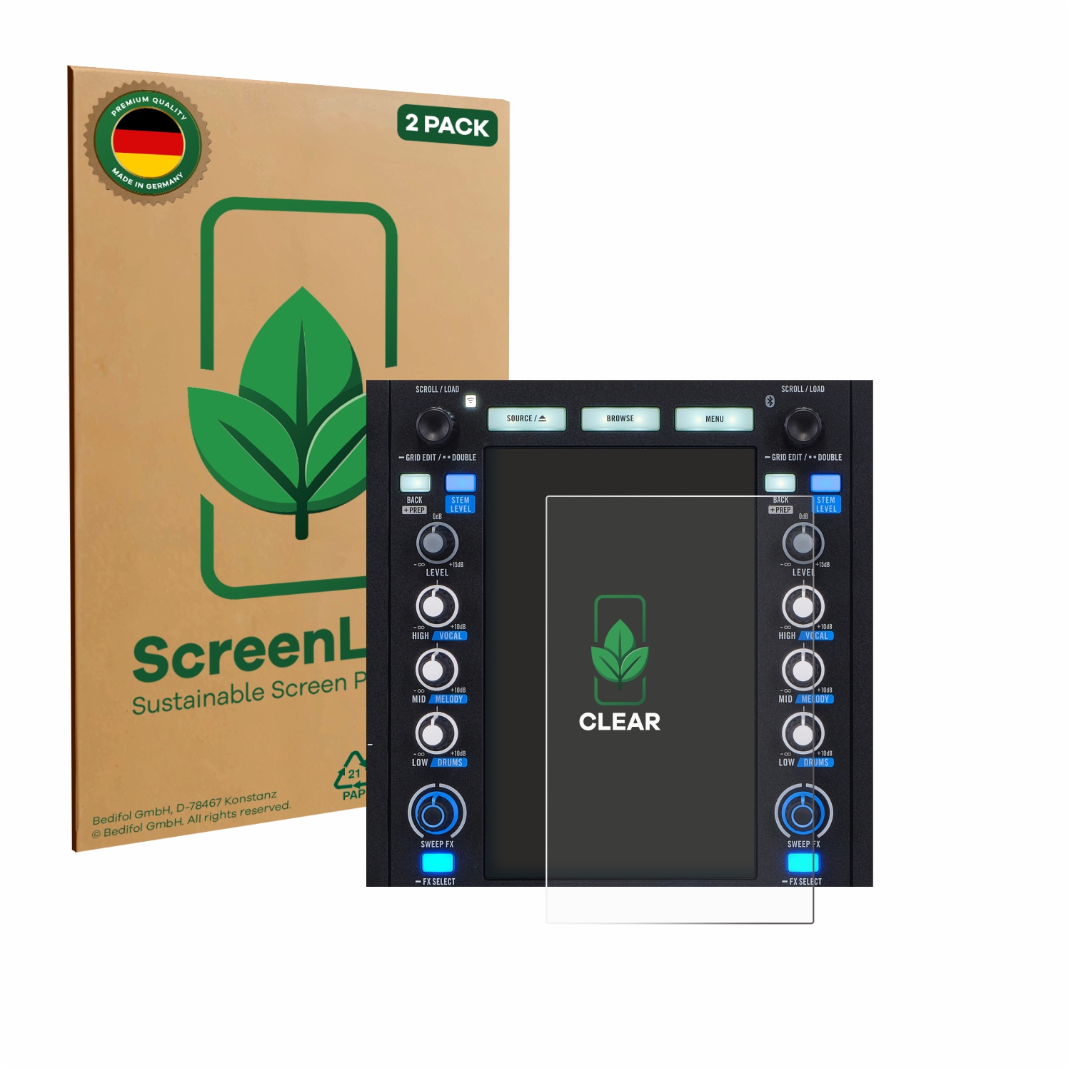 ScreenLeaf Folia Ochronna na Ekran Rane System One, Opakowanie Ekologiczne, 2 szt.