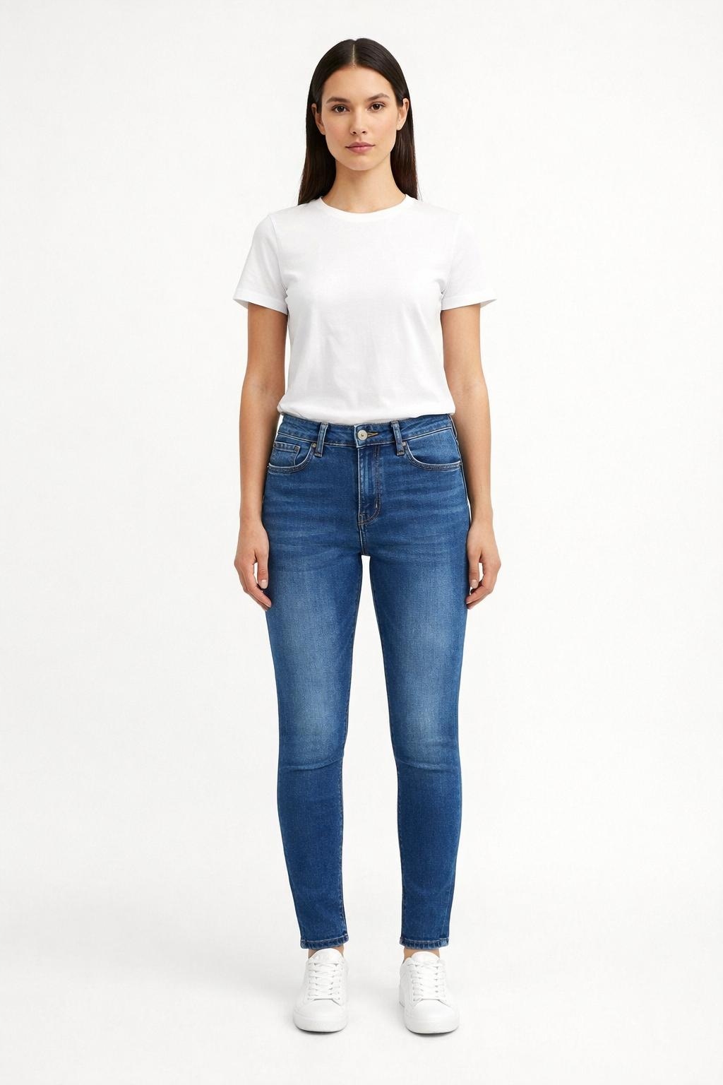 Pepe Jeans Skinny Jeans Tmavě Modré S Oděrkami A Zipem 31/30 Xta