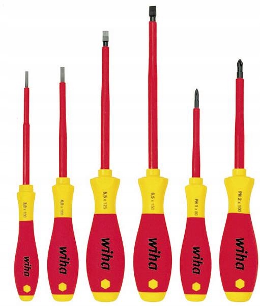 Sada Izolovaných Šroubováků Softfinish Electric Plaských 6 Dílů