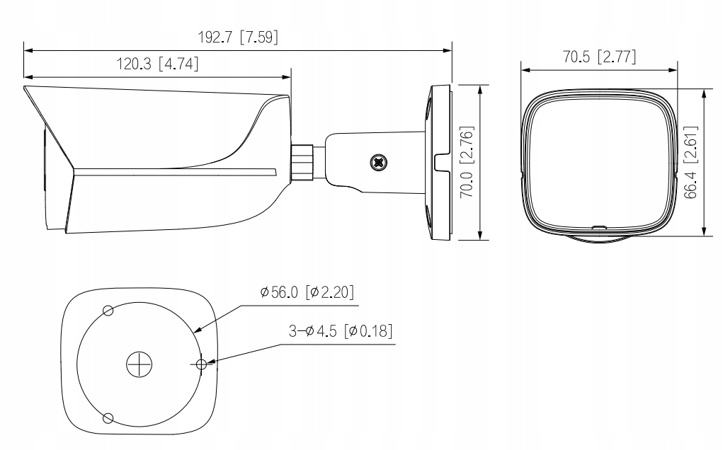 Kamera IP DAHUA IPC-HFW3842E-AS-0280B 8,3 Mpx WizSense IK10 IP67 Rozdzielczość 8.3 Mpx