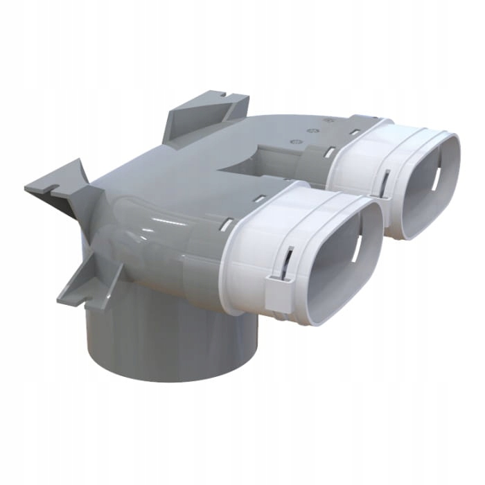 Oválná rozpínací skříňka 2x117x57 mm Ventilace, rekuperace