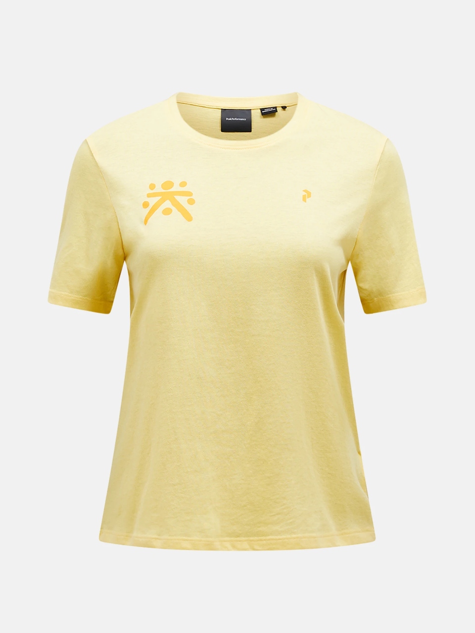 Dámské tričko Peak Performance Explore Graphic Mellow Yellow T Tričko L