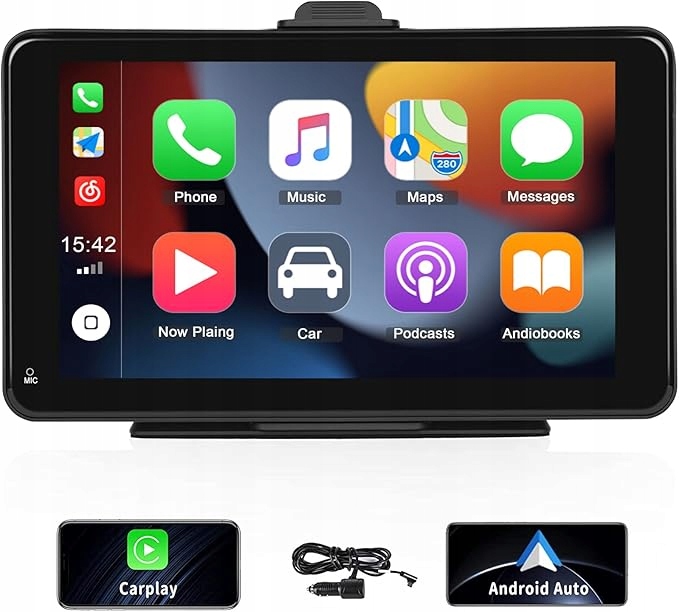 Bezdrôtové CarPlay & Android Univerzálne rádio s dotykovým displejom 7"