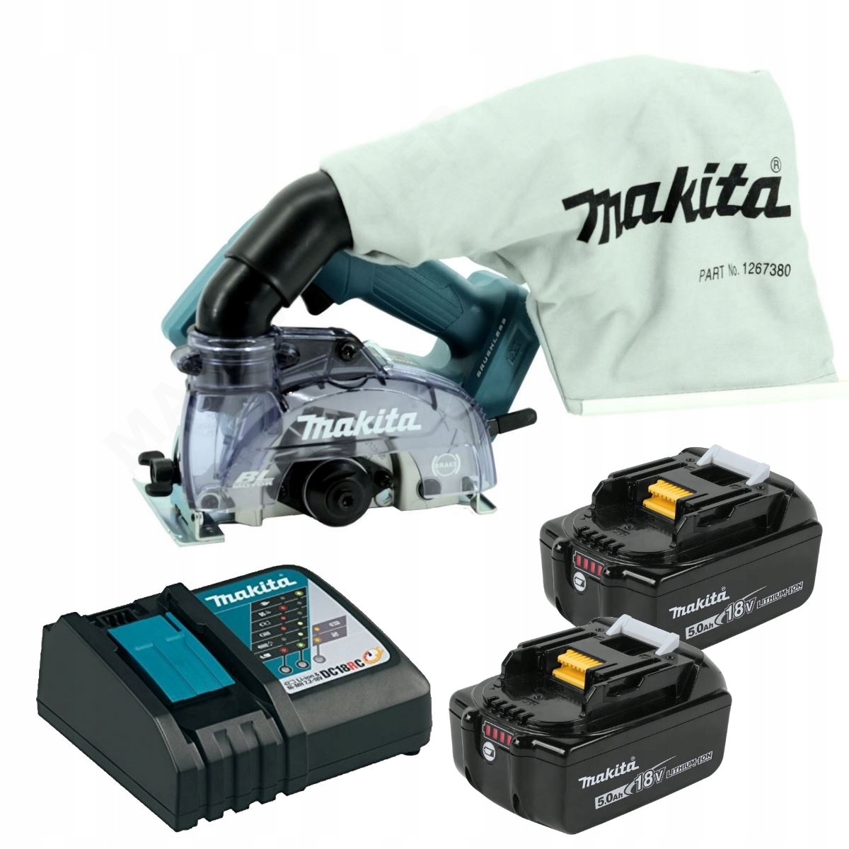 Makita DCC500RTE Bezszczotkowa pilarka diamentowa do płytek 125mm 18V 5Ah
