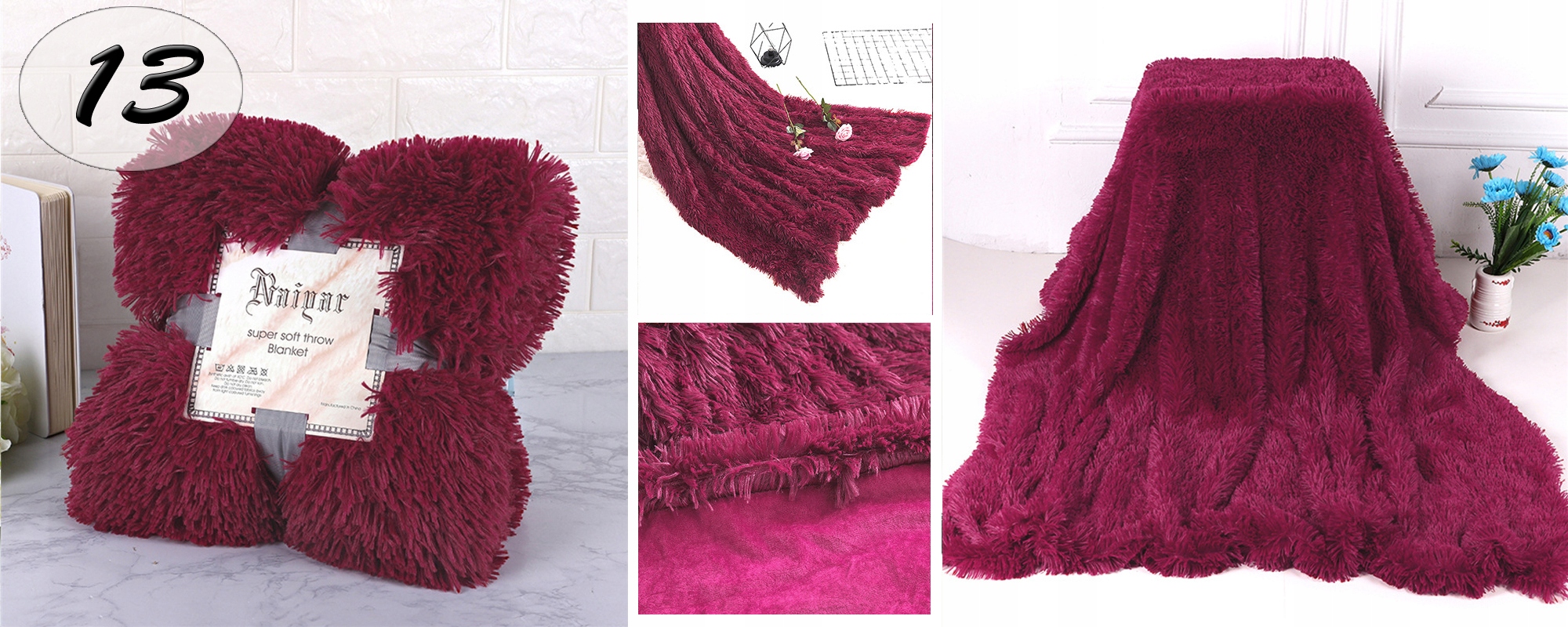 MIĘKKA NARZUTA na KANAPĘ 160X200 KOC NA ŁÓŻKO PLED Marka 4sezon