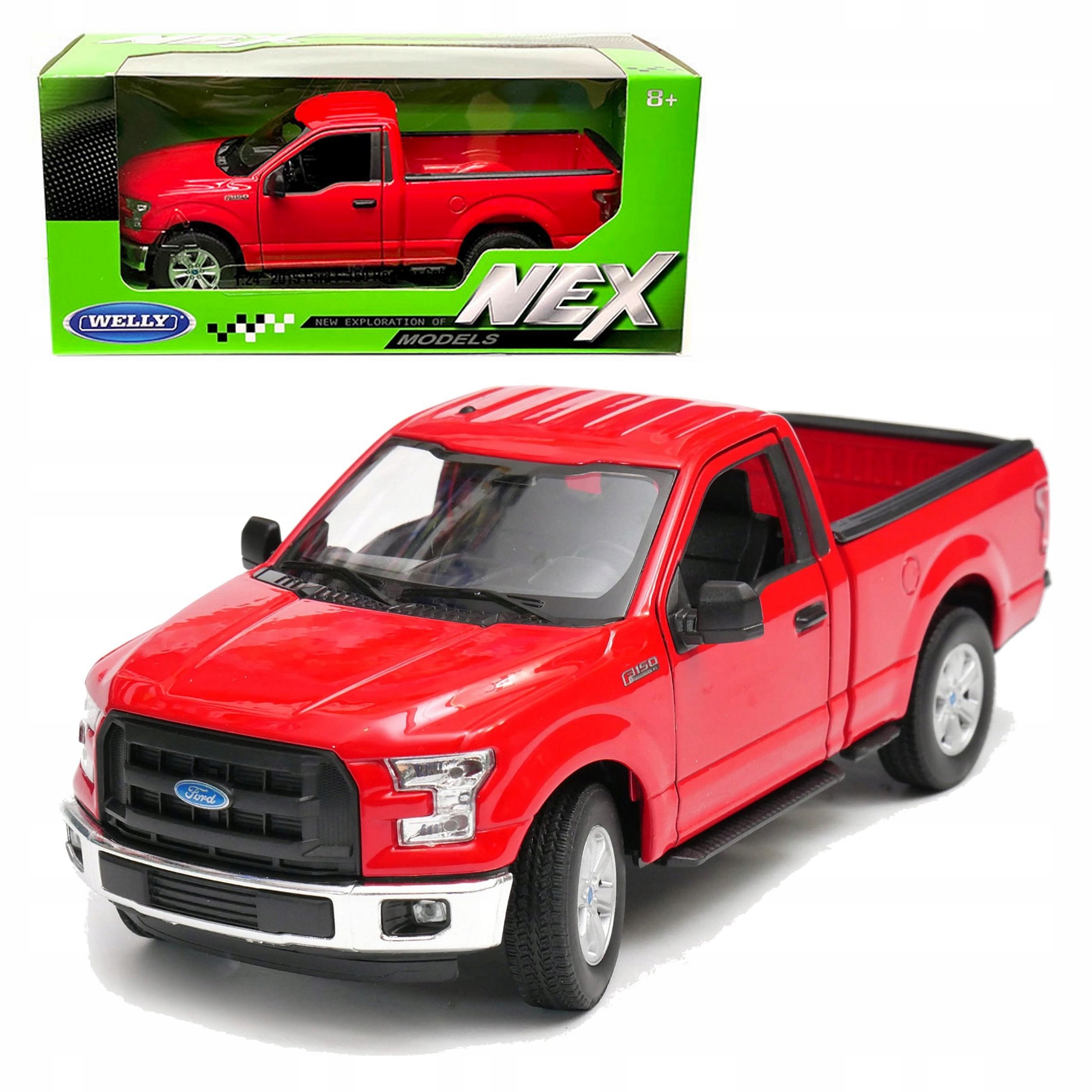 Ford F-150 Regular Cub 2015 model auta v měřítku 1:24 Welly